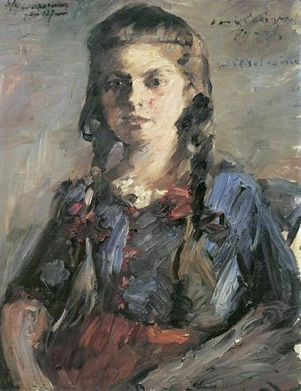 Lovis Corinth Wilhelmine mit Zopfen oil painting image